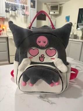 Sanrio Kuromi Heart Eyes Figural Mini Backpack